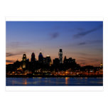Philadelphia Skyline at Twilight Postcard
