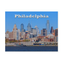 Philadelphia Skyline, Medium View II Postcard