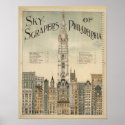 philadelphia skyscrapers vintage poster from 8.99 posters
