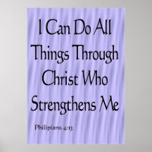 Philipians 4:13 posters