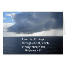 Philippians 4:13 greeting cards