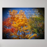 Philippians 4:13 I can do all things Christ Autumn posters