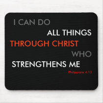 Philippians 4:13 Mouse mat