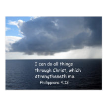 Philippians 4:13 post card