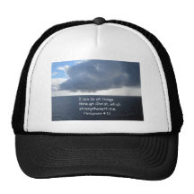 Philippians 4:13 trucker hat