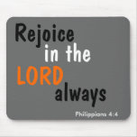 Philippians 4:4 mouse mat