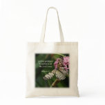 Philippians 4:5 Butterfly Flowers Canvas Bags