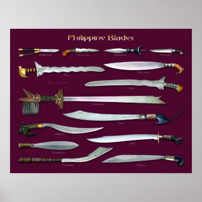 Philippine Blades 1/2 scale Poster by tempera70