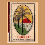philippine matchbook cover circa 1940 postcards