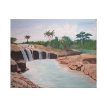 Philippine Waterfall Gallery Wrapped Canvas