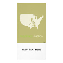 Philippines American Customized Photo Card