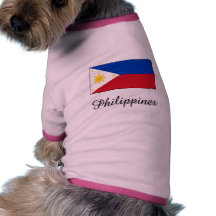 Philippines Flag Design Doggie Tshirt