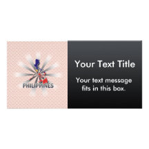 Philippines Flag Map 2.0 Photo Greeting Card