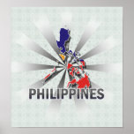 Philippines Flag Map 2.0 posters