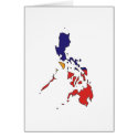 Philippines flag map cards