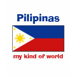 Philippines Flag-Map-Text T-Shirt