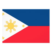 Philippines Flag Personalized Announcement