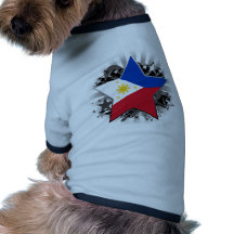 Philippines Star Dog Tee Shirt
