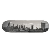 Philly b/w skate board