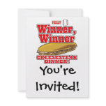 Philly Baseball Winner Winner Cheesesteak Dinner Personalized Invitation