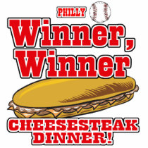 Philly Baseball Winner Winner Cheesesteak Dinner Photo Cut Outs