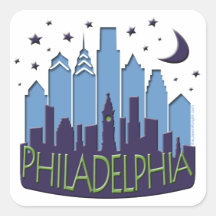 Philly Skyline mega cool Sticker