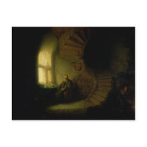 Philosopher in Meditation, 1632 Post Card