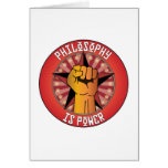 Philosophy Is Power Greeting Cards