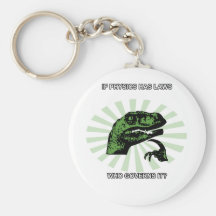 Philosoraptor Physics Keychain