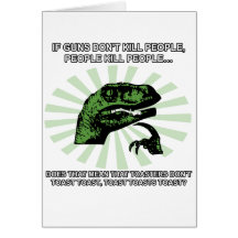 Philosoraptor Toast and Toasters Greeting Card
