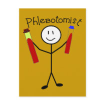 Phlebotomist Stick Person Post Cards