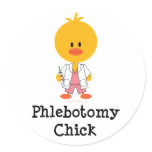 Phlebotomy Chick Stickers
