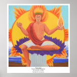 Phoebus Apollo - Seated on the Mystic Purple Lotus posters