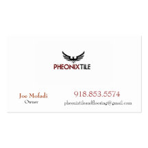 Phoenix_4, PHEONIX TILE AND FLOORING , Joe Mofa... Business Cards