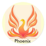 Phoenix bird stickers