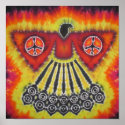 Phoenix Bird Tie Dye posters
