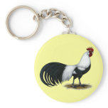 Phoenix:  Silver Duckwing Rooster keychains