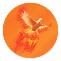 Phoenix Round Stickers