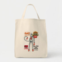 Phoenix the Lung Cancer SMAC! Monkey - Boxing Tote Bag