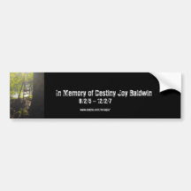 PhoMemory Bumper Sticker Destiny Joy Baldwin