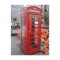 phone box postcard