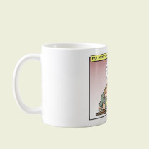 Phone support explaining FAQ mugs