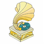 phonograph record player photo sculptures