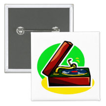 Phonograph Record Player with Case Pins