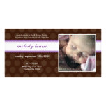 PHOTO BABY ANNOUNCEMENT :: chocolate drop 8 photo cards