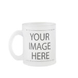 Photo beer mugs - frosted glass 10oz template