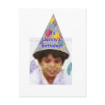 Photo Birthday invitation template postcards