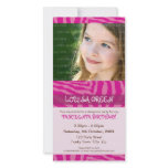 PHOTO BIRTHDAY INVITATIONS :: animal print 3 photo cards