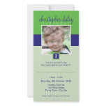 PHOTO BIRTHDAY INVITATIONS :: lovely square 1 photo cards