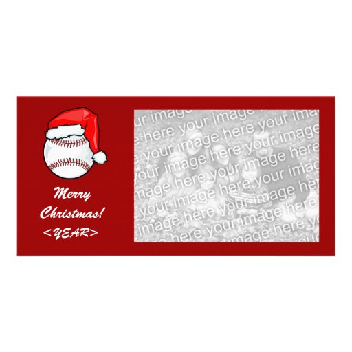 Photo Card - Christmas Baseball